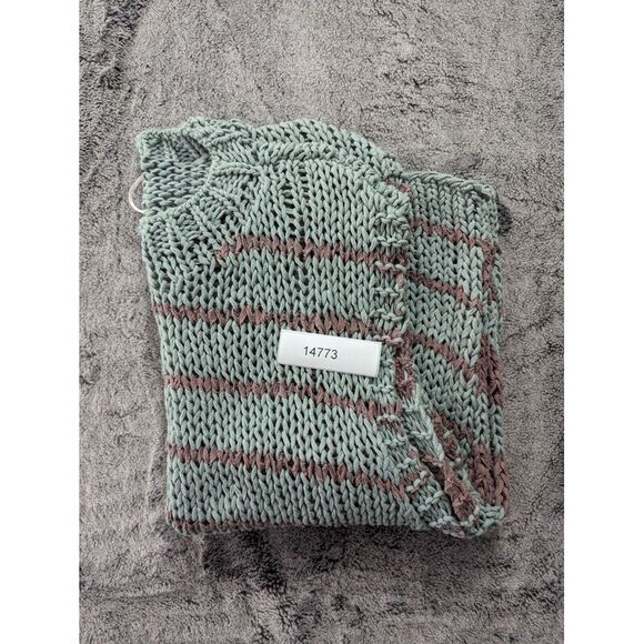 Free People Sleeveless Sweater Women's Size Small Green/Brown - Picture 11 of 11